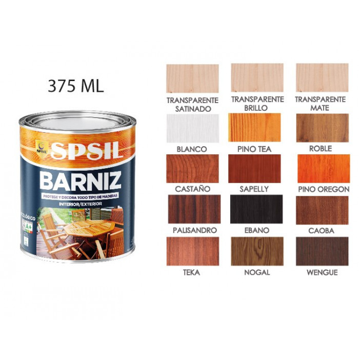 SPSIL Pintura color madera en lata 375ml, 16 Colores