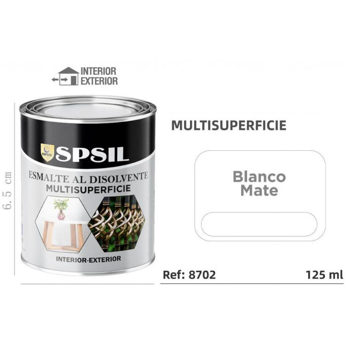 SPSIL Esmalte sintético en lata 125ml, disponible en varios colores