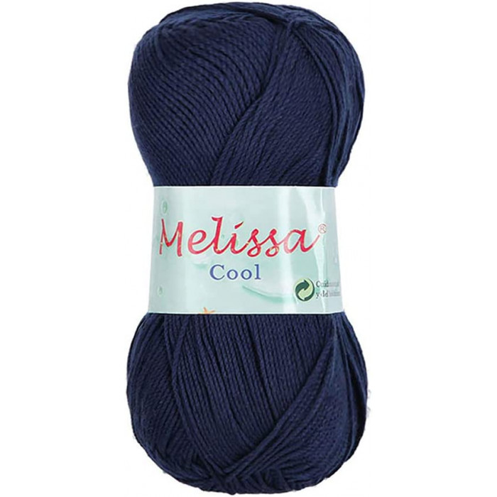 Melissa Cool Hilo Acrílico Ovillo de Lana Fresca para DIY Tejer y Ganchillo (1u * 80g),