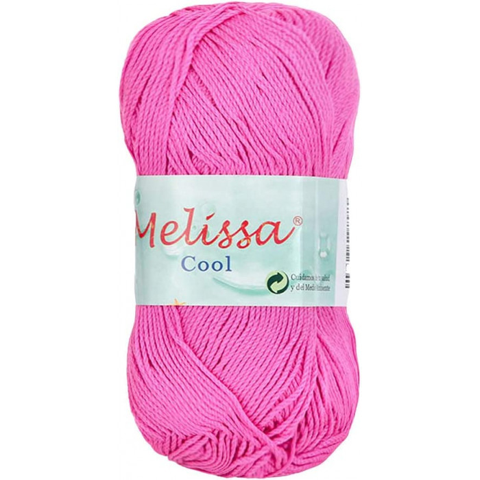 Melissa Cool Hilo Acrílico Ovillo de Lana Fresca para DIY Tejer y Ganchillo (1u * 80g),