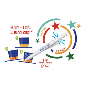 Carioca Rotuladores de Colores, 9 Rotuladores+1 Rotulador Magink
