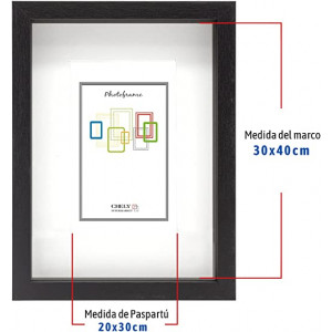 Chely Intermarket, 31C1A, Marco de Fotos 60x90 cm (Blanco) MOD-272 Estilo  galería