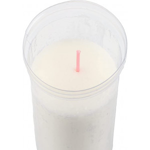 Pack Velón  Votivos Grande Velas Blanco y rojo,24 Unidades 18x5.5cm Lumar
