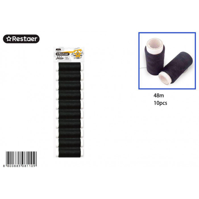 Hilo de Coser para Máquina de Coser – 10 Bobinas 48m