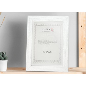 Chely Intermarket  Marcos Diplomas 18x24cm (Blanco) MOD-254