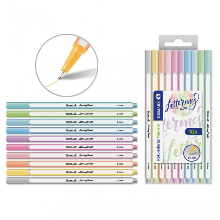 Rotuladores 0.4mm 10 colores set lettering paster