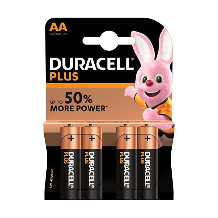 Duracell Pilas alcalinas Pack de 4  AA