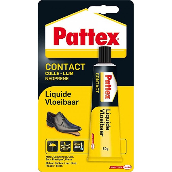 Pattex Cola de contacto universal instantánea multiusos, a prueba de agua, 50 gr