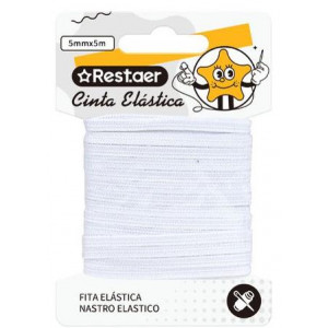 cinta elastico 5mm*5m blanco