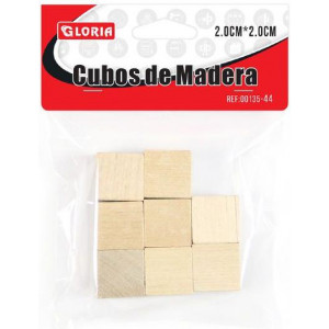 cubos de madera 8 pcs 2x2cm...