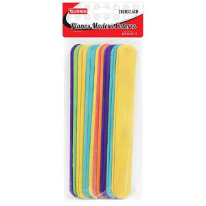 14 Palos de madera colores...
