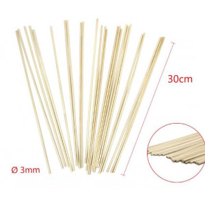 Palos de madera colores natural 30cm *3mm