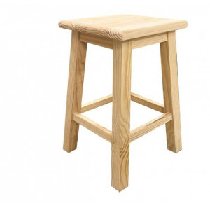 Taburete de Madera Cuadrado...
