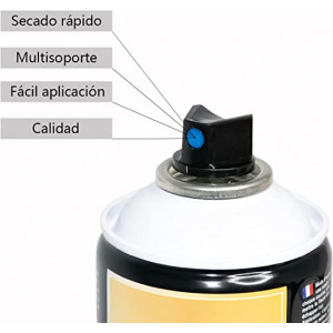 Pintura Spray 400ml para Metal/Madera/Plástico (Cromo Oro, 400 ml (Paquete de 12)