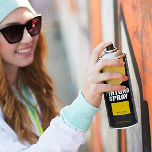 Pintura Spray 400ml para Metal/Madera/Plástico (Cromo Oro, 400 ml (Paquete de 12)