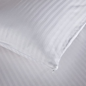 Funda Almohada cruzadillo 50% poliéster 50% algodón - (70/80/90/105/135/150cm x 45cm - Blanco) - Protector de Almohad