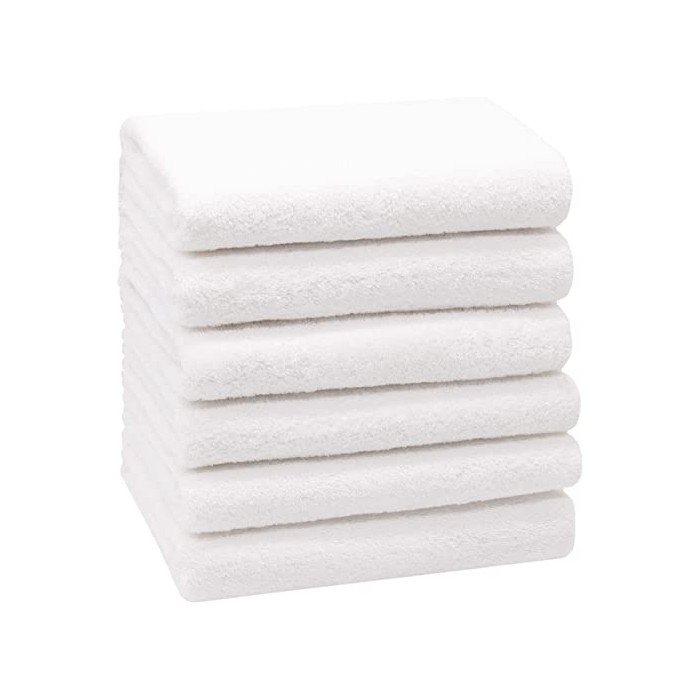 JUEGO DE 4 TOALLAS DE BAÑO: 2 toallas de lavabo 50X90 2 toallas de