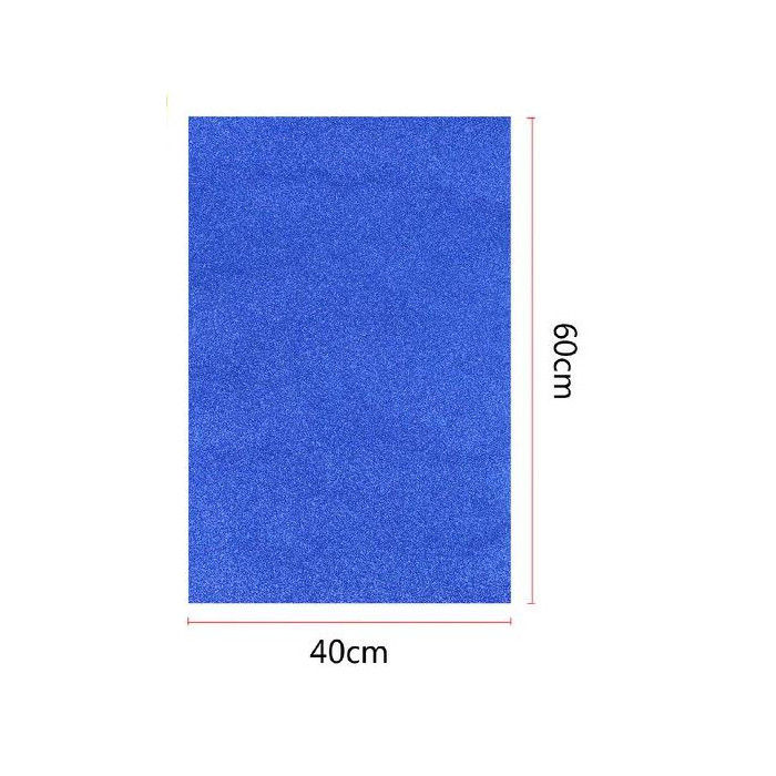 Goma EVA con purpurina 40x60 cm color Azul