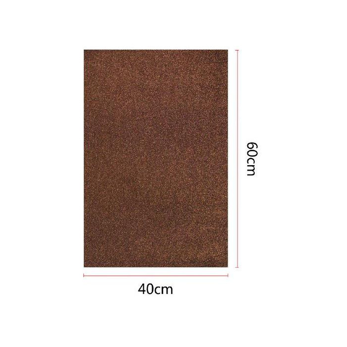 Goma EVA con purpurina 40x60 cm color Marron
