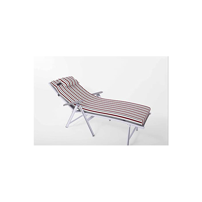 Cojín de chaise longue al aire libre con almohada 180x55x8cm