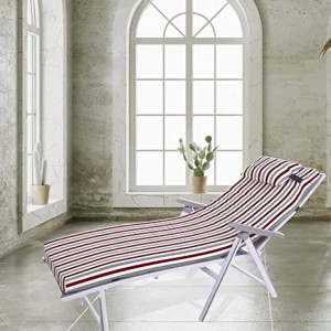Cojín de chaise longue al aire libre con almohada 180x55x8cm