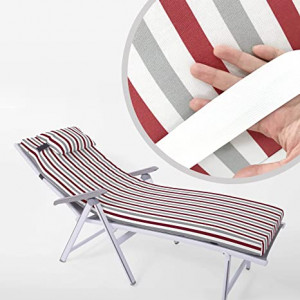 Cojín de chaise longue al aire libre con almohada 180x55x8cm