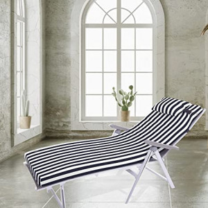 Cojín de chaise longue al aire libre con almohada 180x55x8cm