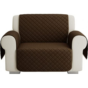 Funda Cubre Sofá Reversible,Dispone Todas Medidas , (1PLAZA 56CM, Choco)