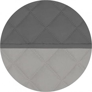 Funda Cubre Sofá Reversible,Dispone Todas Medidas , Protector para Sofás Acolchado Fabricado en España. (2 PLAZAS 110CM, Gris)
