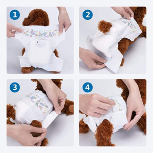 Nobleza 12x Pañales para Perros Desechables Hembra Cachorro Entrenamiento Paquete de 12, XL