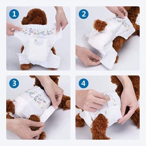 Nobleza 12x Pañales para Perros Desechables Hembra Cachorro Entrenamiento Paquete de 12, XXL