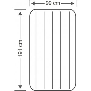 Cama hinchable INTEX dura beam standard classic downy  99x191x25cm