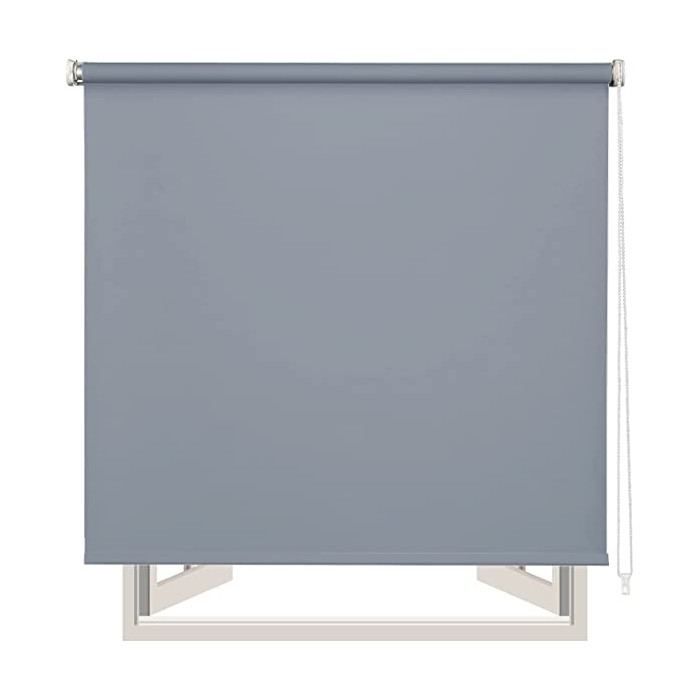 Estor Enrollable Opaco 100% Blackout| Fácil de Instalar | 90-150x180cm , Gris |