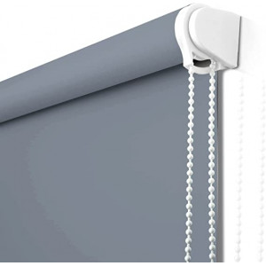 Estor Enrollable Opaco 100% Blackout| Fácil de Instalar | 90-150x180cm , Gris |