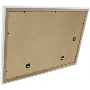 Marco de Fotos Grande 50x60cm (Blanco) MOD-254 Hecho de Madera | Ancho de Bastidor 1,20cm