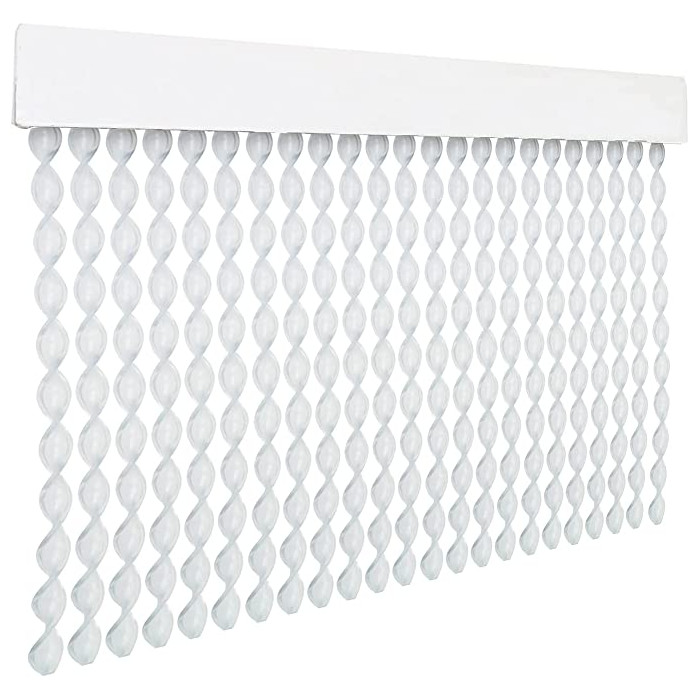 Cortina Espiral para Puerta Exterior o Interior, Material PVC – Libre de Insectos (210x90CM, Transparente N9)