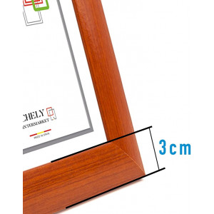 Marco de Fotos Grandes 30x40cm (Cerezo)  MOD-257, Hecho Madera sólida