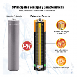 Pilas AA LR06 / AAA LR03 Granel Bulk Batería Secas de carbón NO MERCURIO Zinc y Carbono