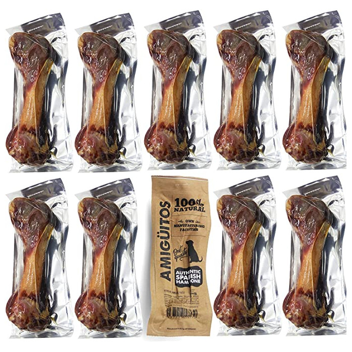 Hueso Jamon para Perros Natural al Vacio Grande Fortalecedor de Dientes Stick Dental Dog Snack 20 cm