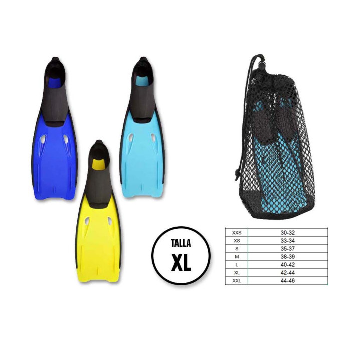 Aletas de Snorkeling Unisex Adulto XL Tamaño:42-44
